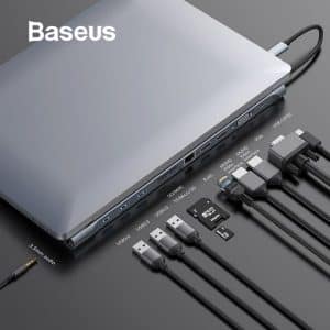 Baseus Multi All-in-1 USB Type-C to HDMI VGA Video Audio Converter Adapter