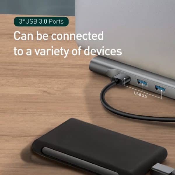 Baseus Multi All-in-1 USB Type-C to HDMI VGA Video Audio Converter Adapter - Image 3
