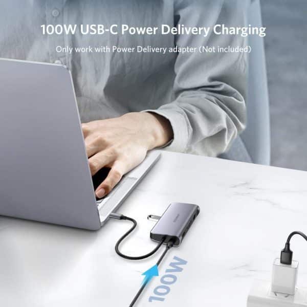 UGREEN USB C Hub 9 in 1 Multiport Adapter 3.1 Type C Dock Station - Image 8