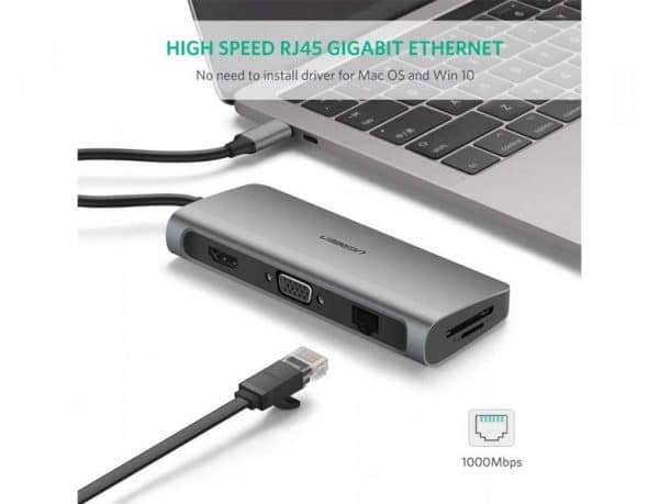 UGREEN USB C Hub 9 in 1 Multiport Adapter 3.1 Type C Dock Station - Image 12