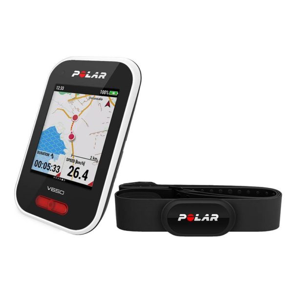 Polar V650 GPS Enabled Cycling Computer with OH1 Heart Rate Monitor Bundle