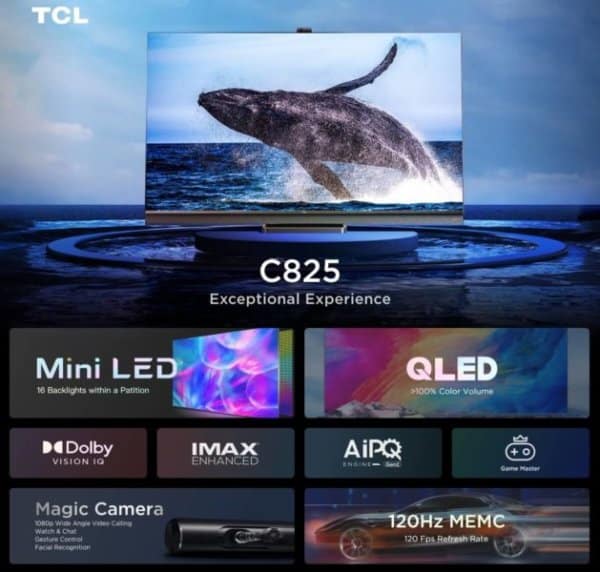 TCL C825 QLED TV features Nairobi