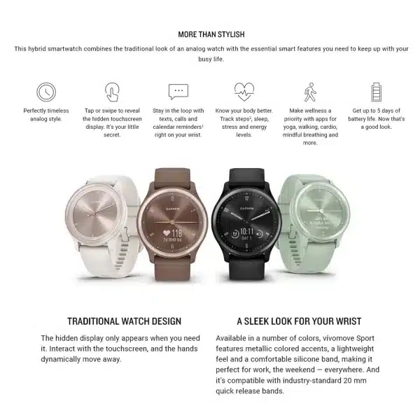 garmin vivomove sport hybrid smartwatch Tech Nuggets